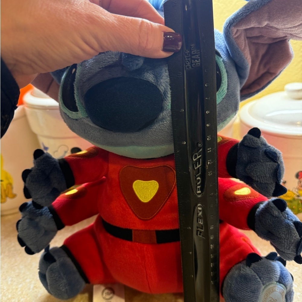 Disney Blue and Red Stitch Plush Toy space alien - Picture 15 of 16